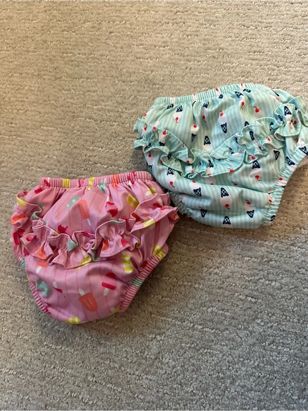 Reusable Swim Diaper Cover Pair - Pink & Mint